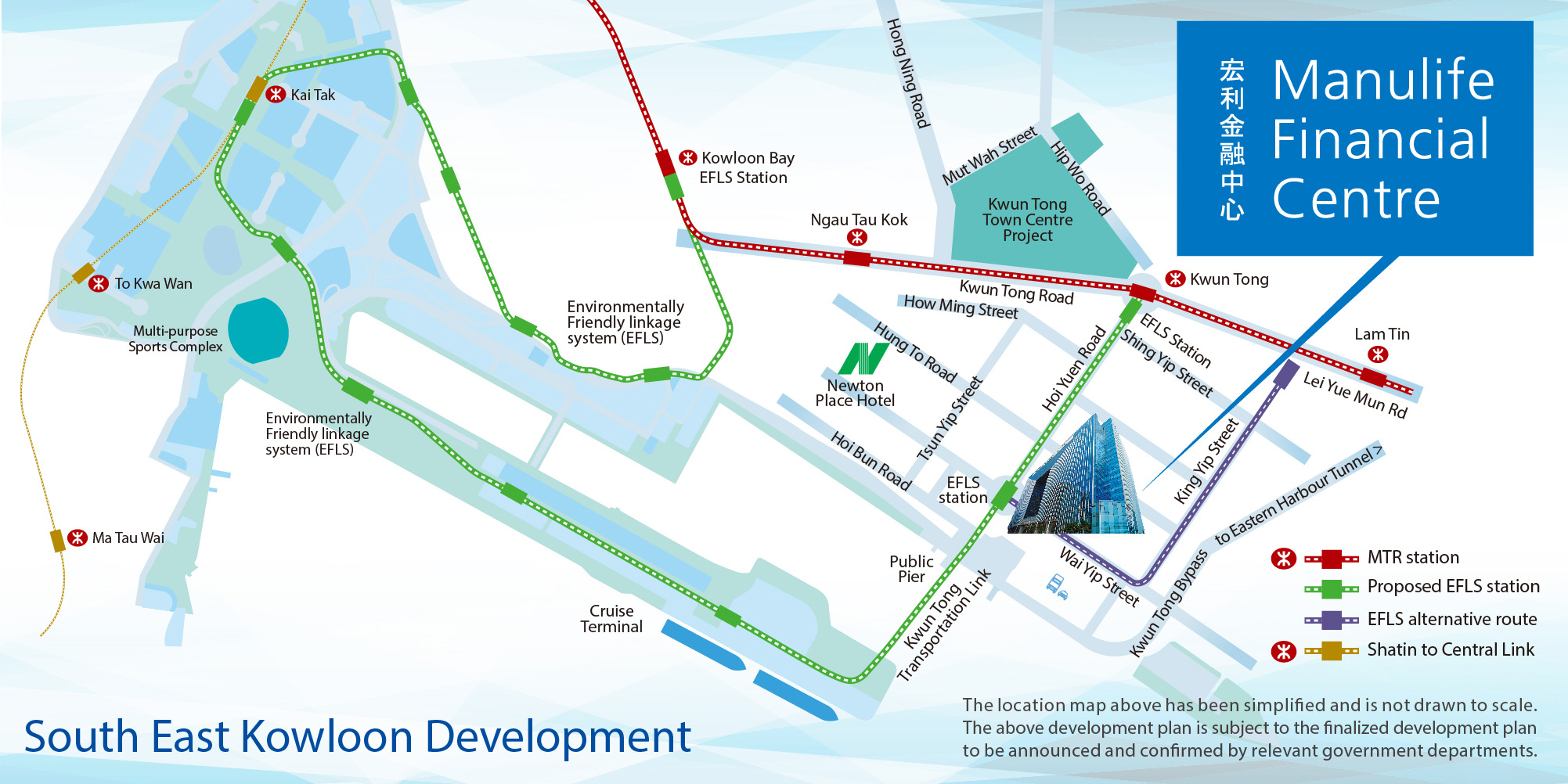 Manulife Financial Center Location Map